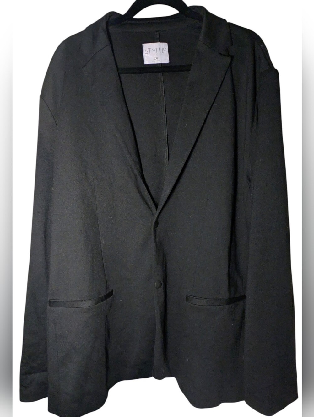 Stylus Black Snap Button Blazer XXL EUC